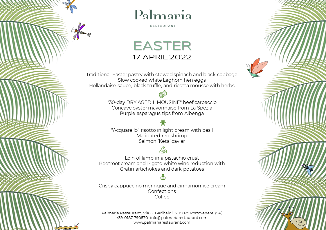 Easter at Palmaria Restaurant